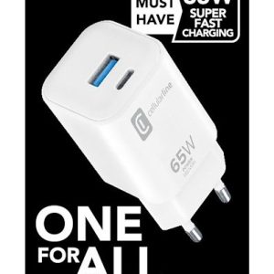 Cellularline USB Dual Charger 65W Super Fast Charging