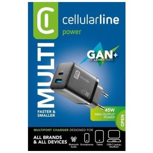 Cellularline Multiport Charger 45W PD