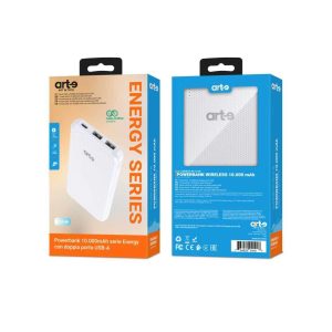 Arte Powerbank 10000Mah USB-C USB-A